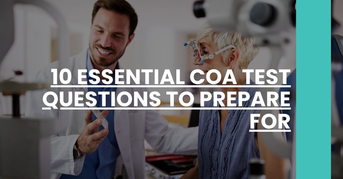 coa test prep