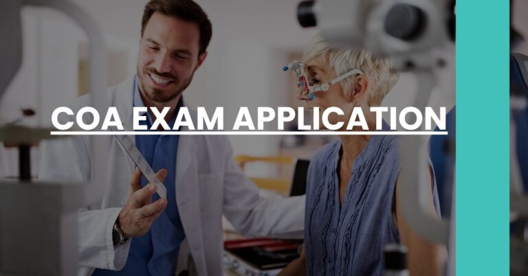 COA Exam Application Feature Image