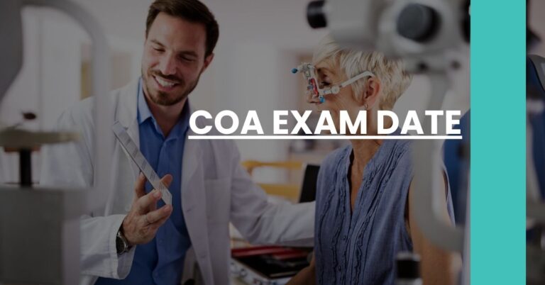COA Exam Date Feature Image