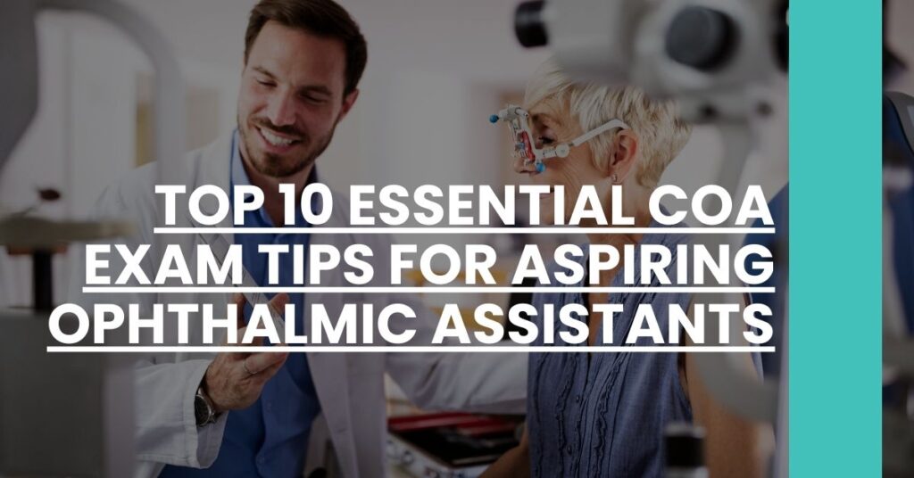 Top 10 Essential COA Exam Tips for Aspiring Ophthalmic Assistants Feature Image